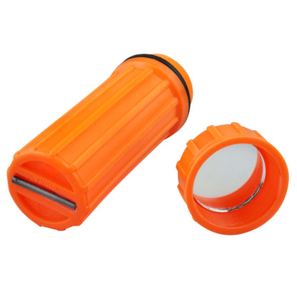 3-in-1 waterproof match container with a flint fire starter, signal mirror, and dry storage (view 4).