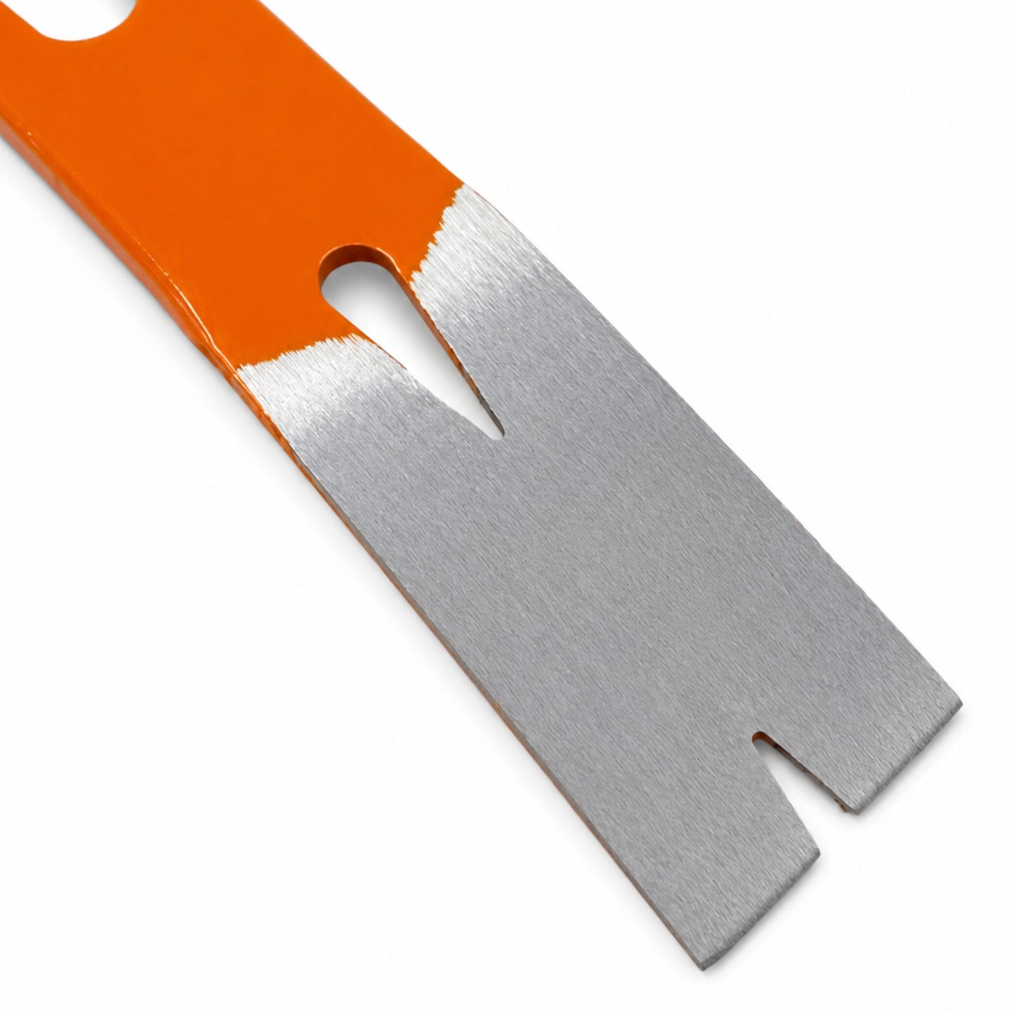 15 Inch Compact Rockhounding Pry Bar, Double-Ended Field Tool, Orange