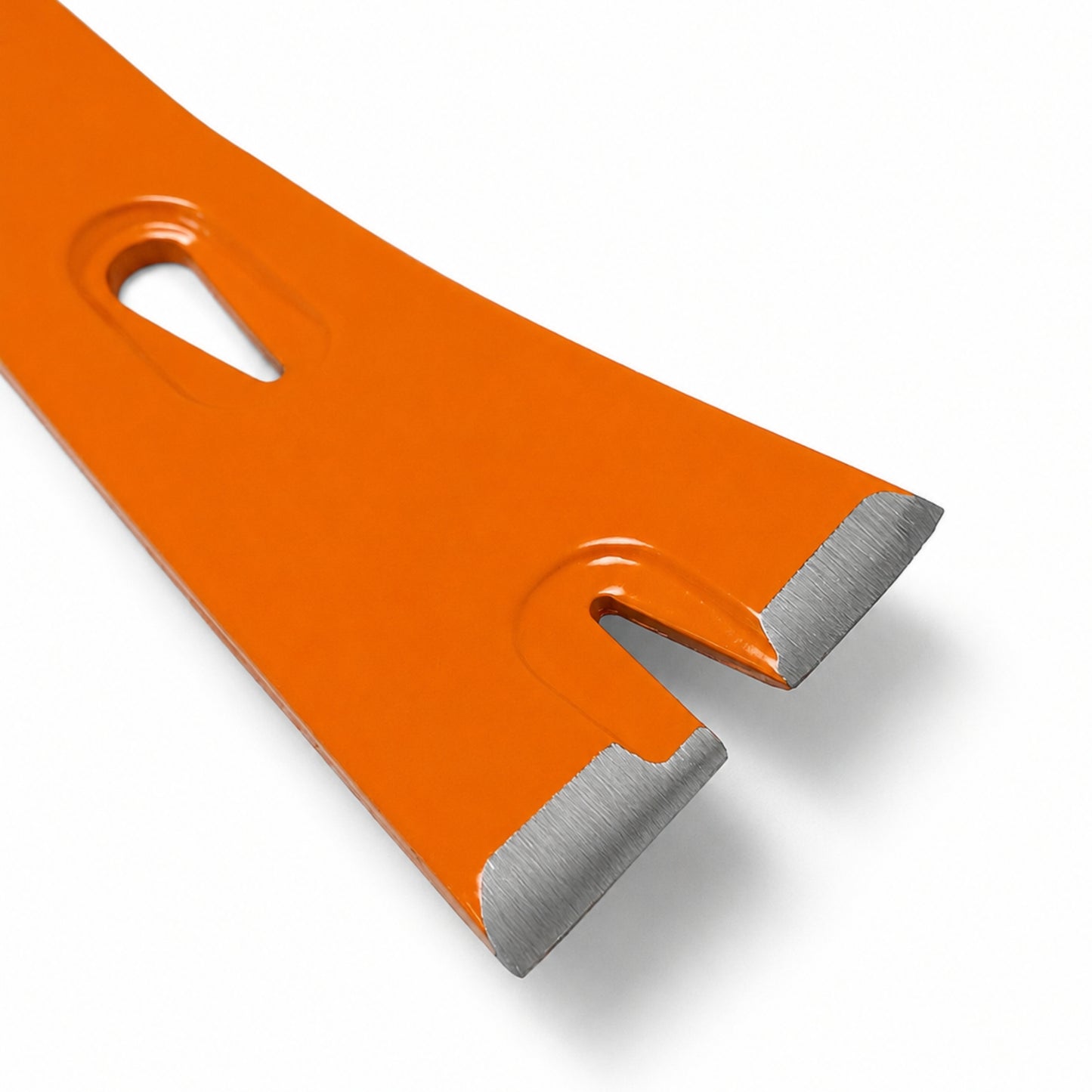 15 Inch Compact Rockhounding Pry Bar, Double-Ended Field Tool, Orange
