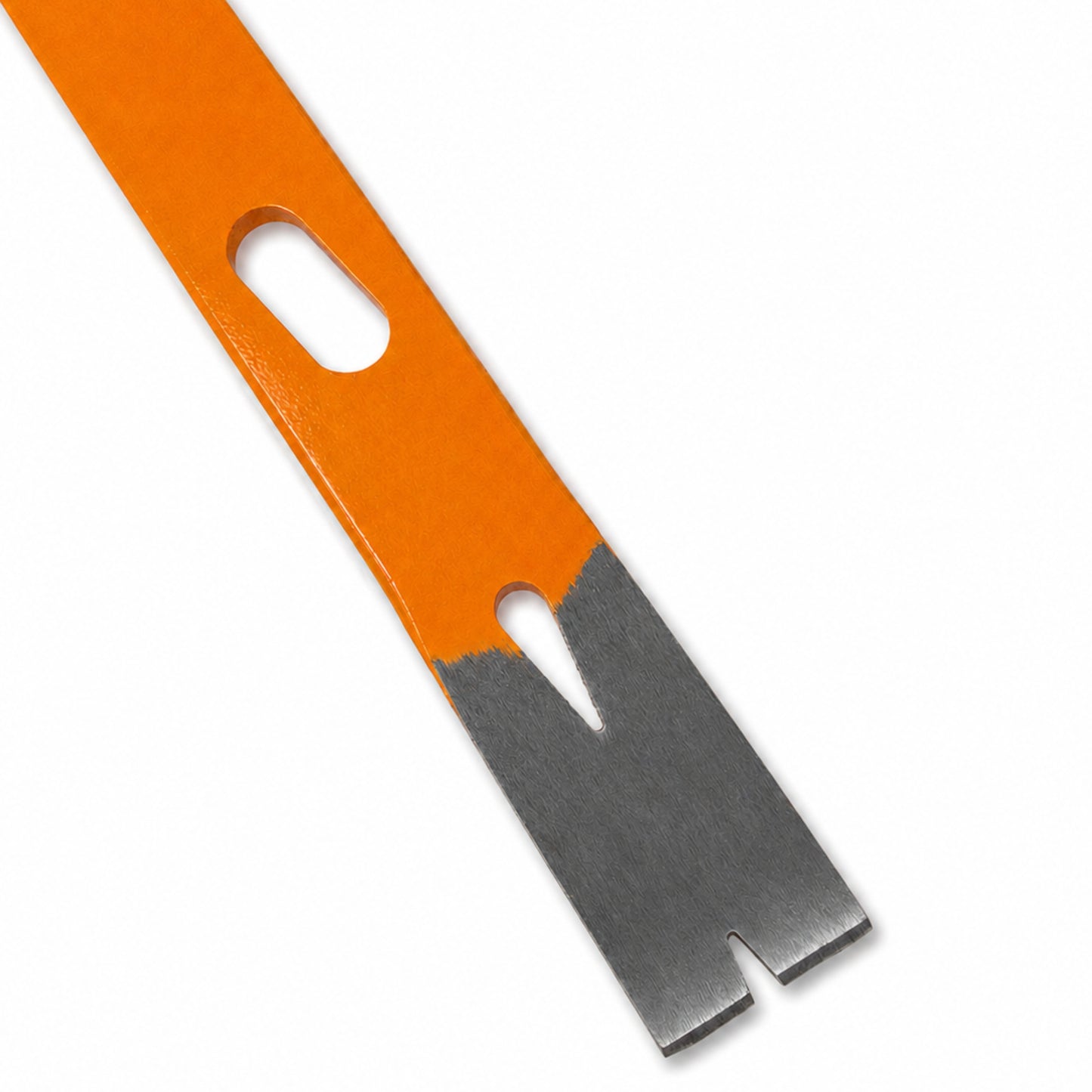 15 Inch Compact Rockhounding Pry Bar, Double-Ended Field Tool, Orange