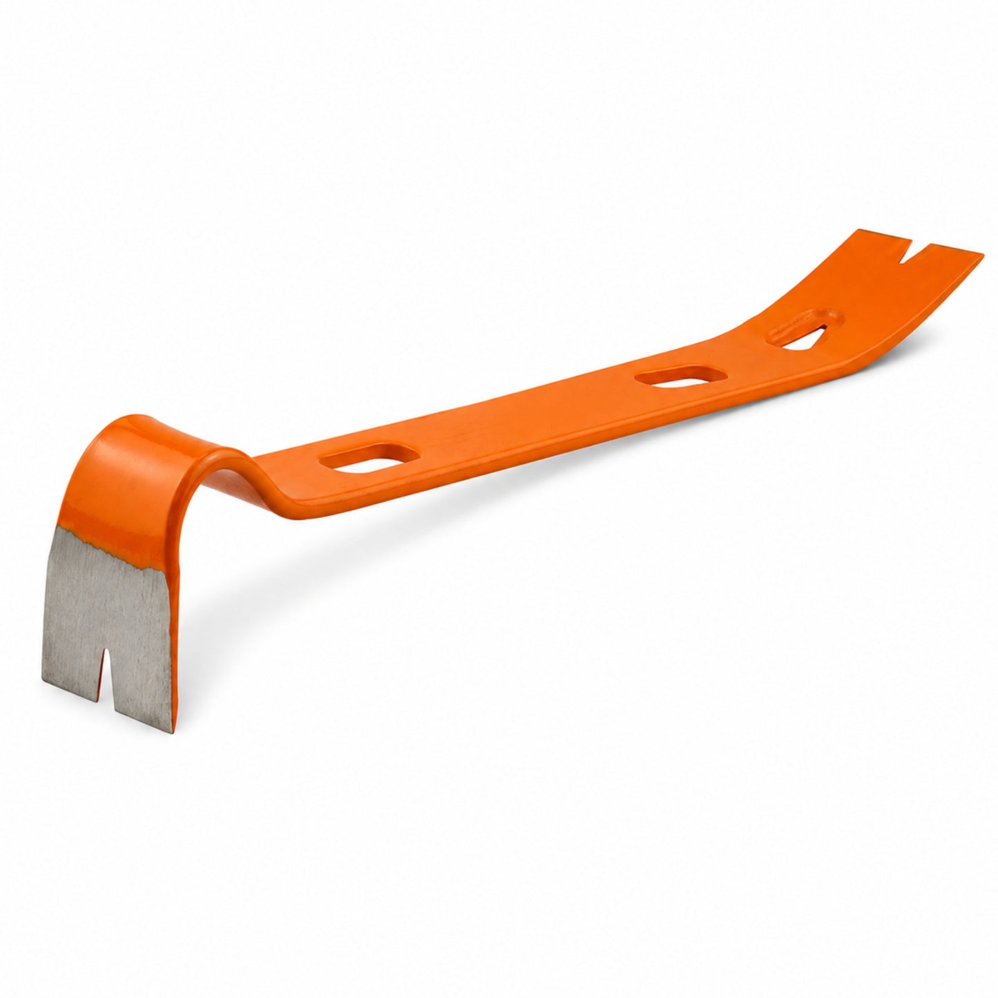 15 Inch Compact Rockhounding Pry Bar, Double-Ended Field Tool, Orange