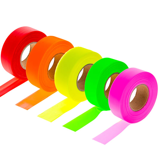 multi-color flagging tape or marking tape