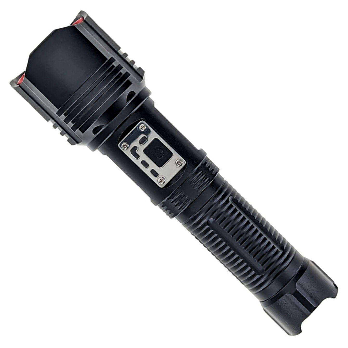 3000 Lumen 5-Stage Rechargeable Flashlight with Adjustable Beam and SOS Mode Camping Gear, 7.5 Inches
