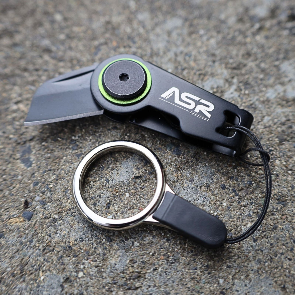 ASR Tactical 2.25 Inch Small Zipper Stainless Steel Folding Pocket Knife EDC Gear Survival Tools, Titanium Grey