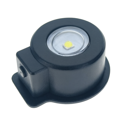 Mini stick-on LED puck lights with magnets and adhesive backing, 6-pack (view 1).
