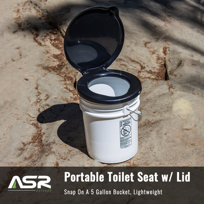 traveling, camping or anywhere else where you need a portable toilet seat for a 5 gallon bucket