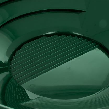 10-inch green triple-riffle gold pan for prospecting (view 6).