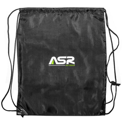 simple black drawstring bag