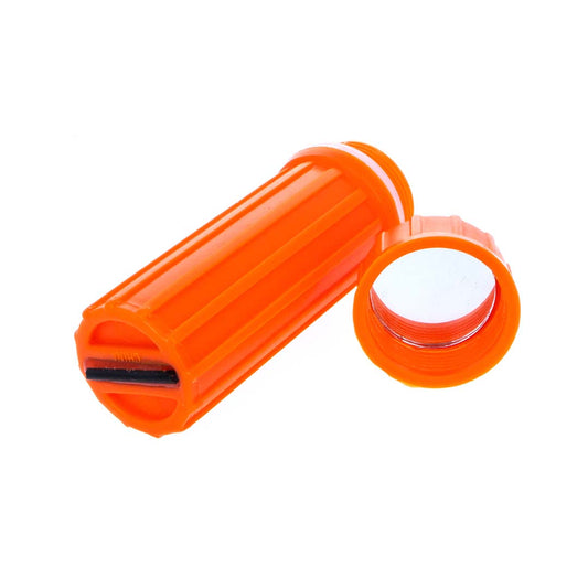Water Resistant 3 in 1 Match Storage Container with Fire Starter and Signaling Mirror (2 Colors)