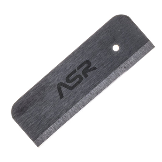 Non-metallic zirconia ceramic mini survival razor blade (view 1).