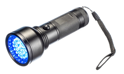 395nm UV & White LED Flashlight for Rockhounding and Geology, 51 LED