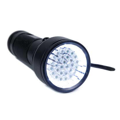 395nm UV & White LED Flashlight for Rockhounding and Geology, 51 LED