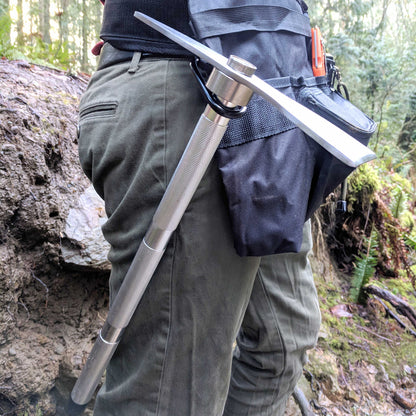 Titanium pickaxe on a belt