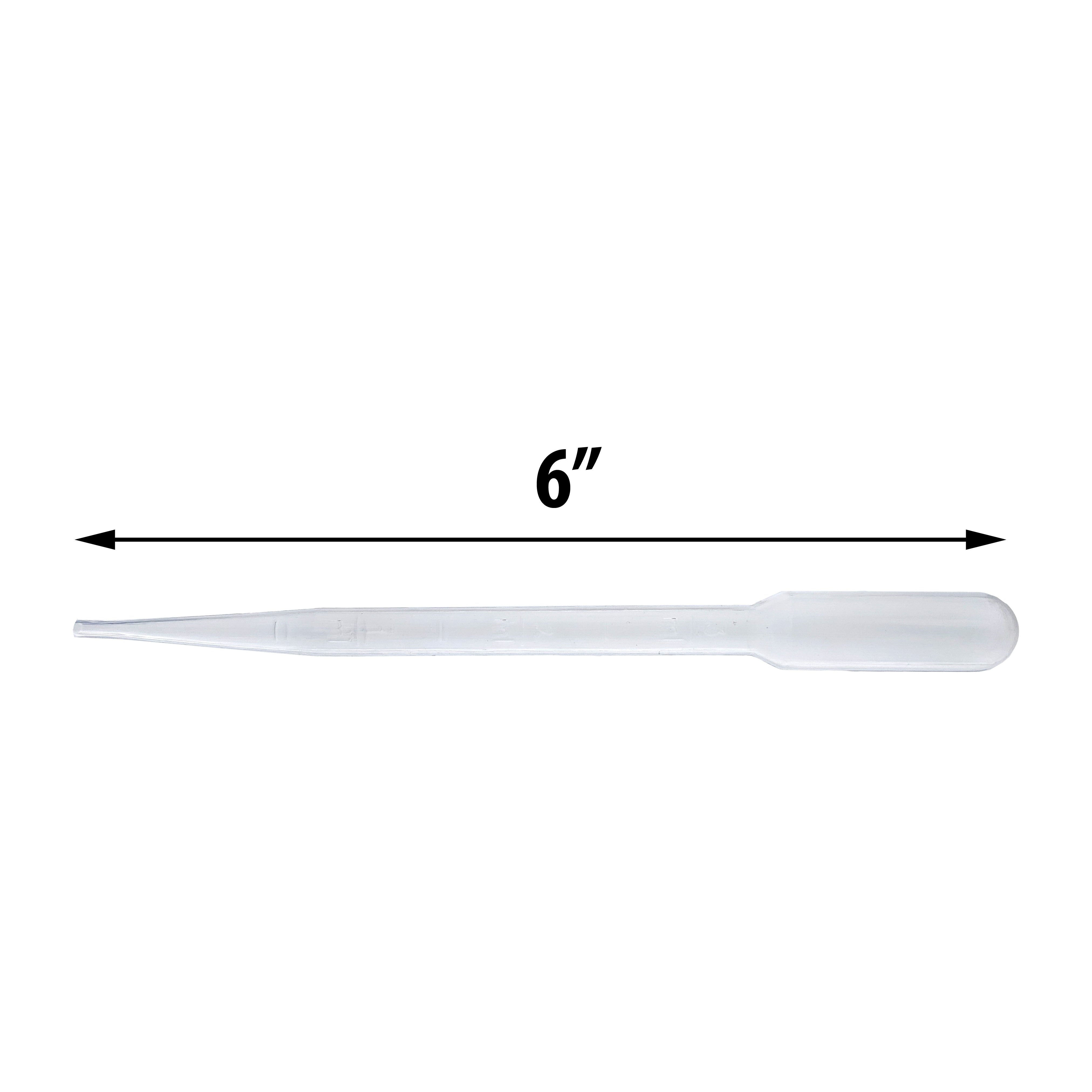 3mL Gold Panning Precision Plastic Dropper Pipettes 5.5 Inch (Multiple ...