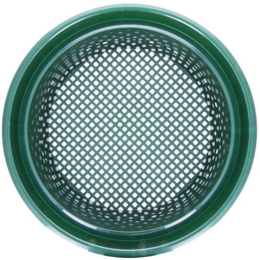 Stackable 13.25 Inch Plastic Classifier Sifting Screen Gold Prospecting Equipment, 4 Holes Per Square Inch