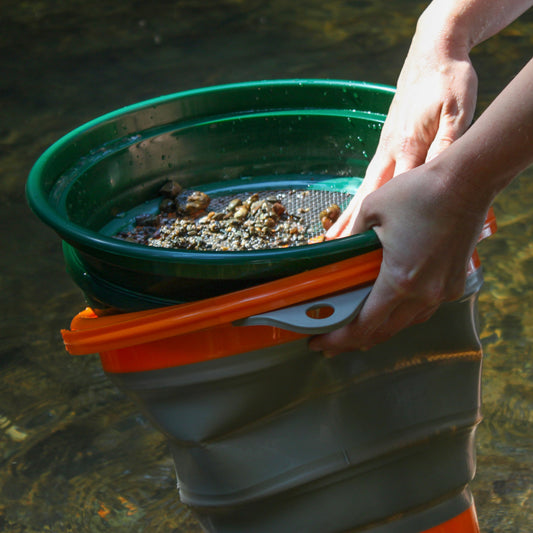 prospecting bucket for gold fits classifers
