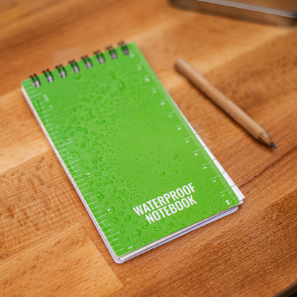 Waterproof pocket notebook with 50 all-weather sheets and a pencil (view 3).