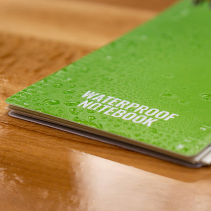 Waterproof pocket notebook with 50 all-weather sheets and a pencil (view 2).