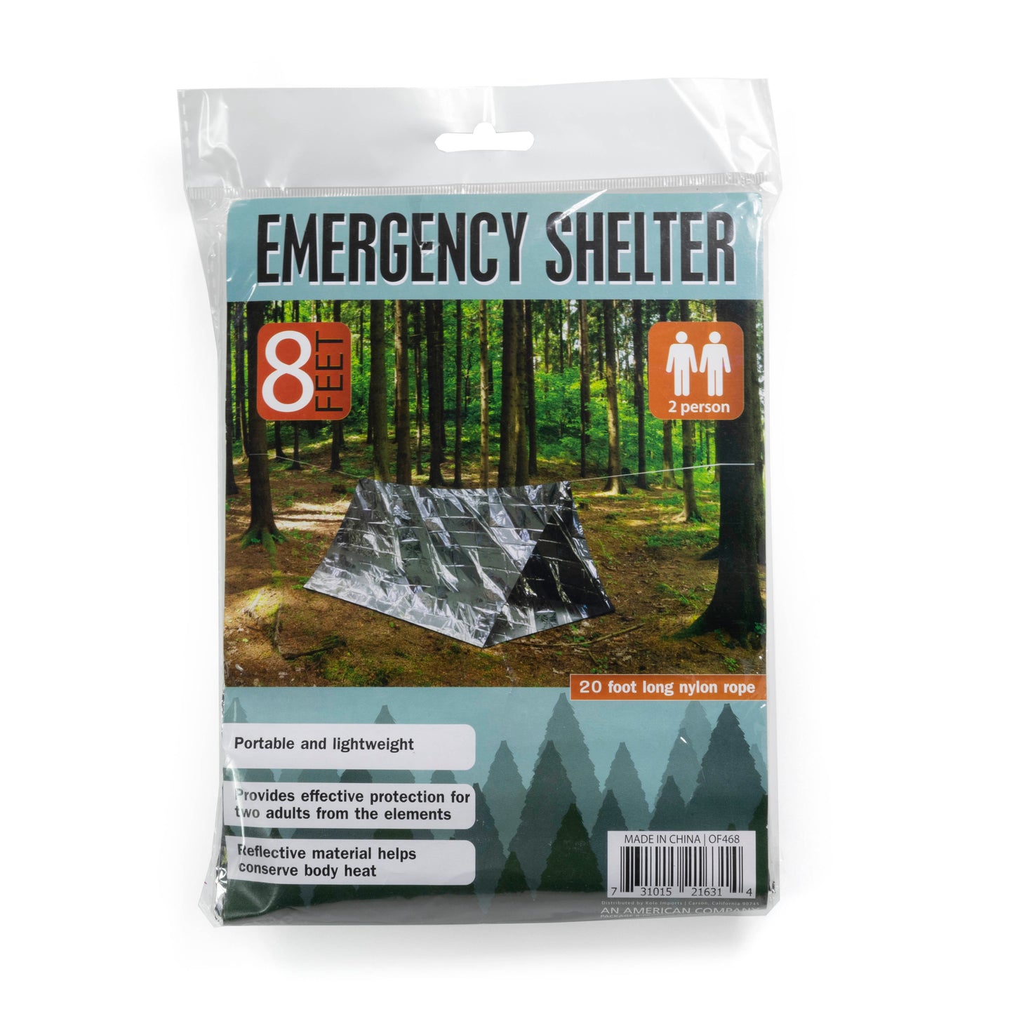 2 Person Emergency Survival Shelter Lightweight Reflective Waterproof Tent