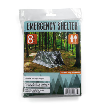 Two-person emergency survival shelter tent with a reflective waterproof finish (view 4).