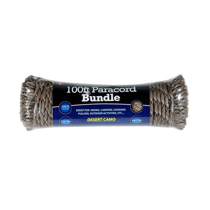 bundle of paracord 100ft multiple colors and patterns