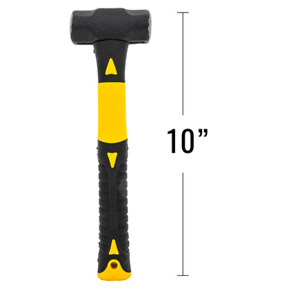 1lb Rockhounding Geology Sledge Hammer with Fiber Grip Handle, 10 Inch