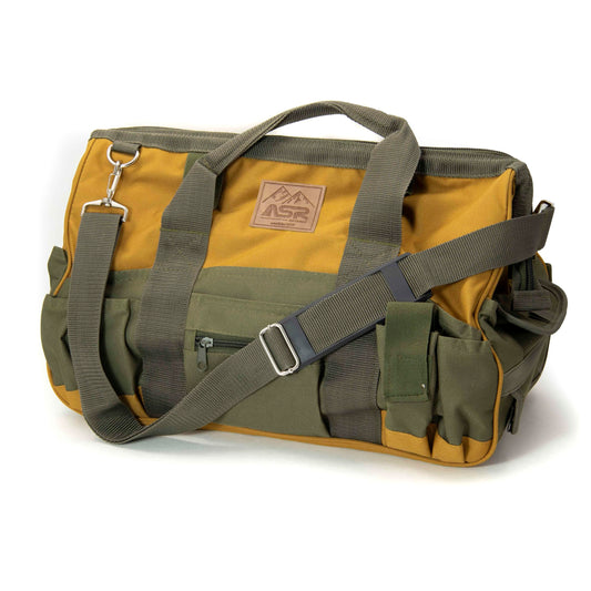 Weather Resistant Nylon Rock Hounding Equipment Tool Bag with Shoulder Strap (18 x 8.5 x 11 inches)