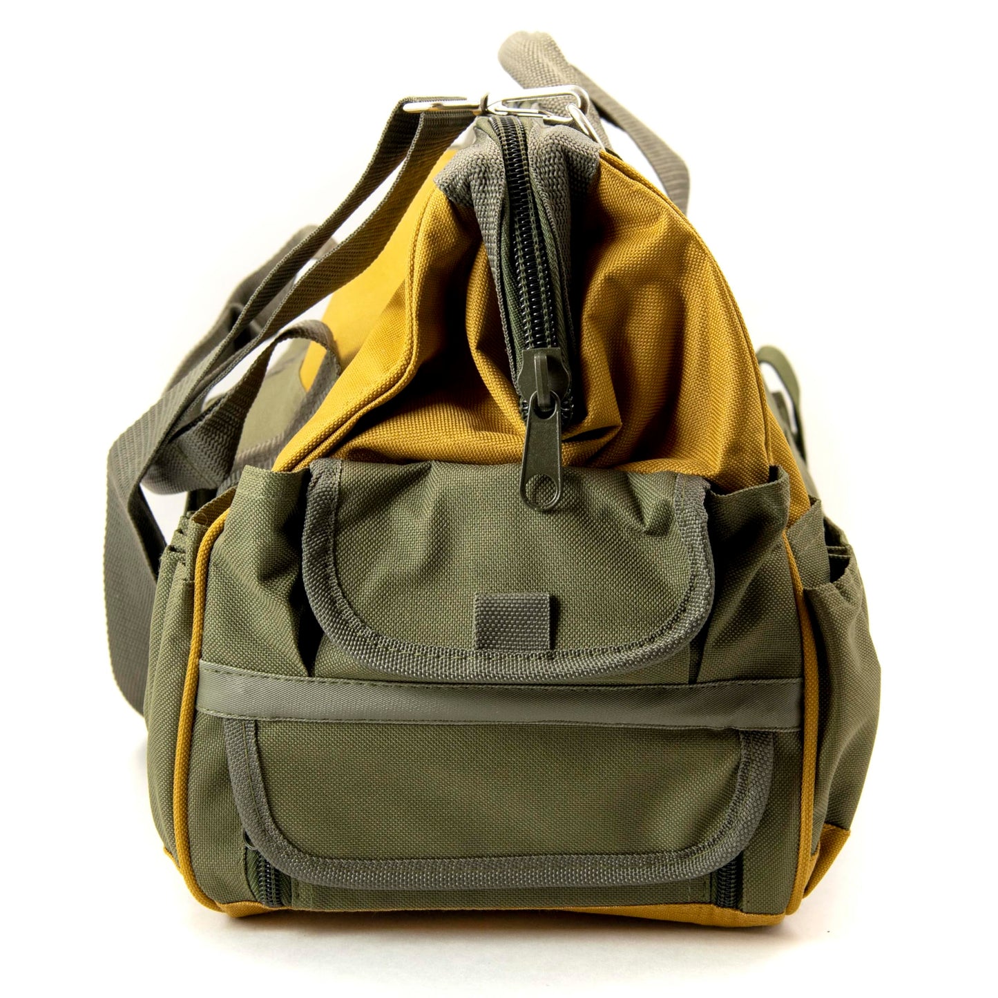 Weather Resistant Nylon Rock Hounding Equipment Tool Bag with Shoulder Strap (18 x 8.5 x 11 inches)