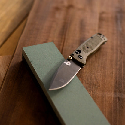 Dual grit 120/240 knife blade sharpening stone (view 2).
