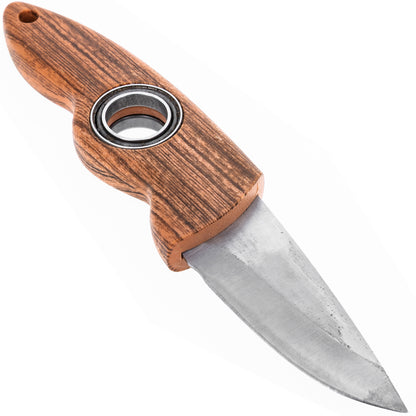 Spinning blade tricking hunting knife
