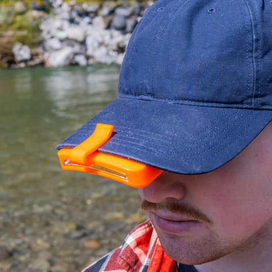 clip on hat clip on bill headlight for hands free lighting fishing hiking camping compatible