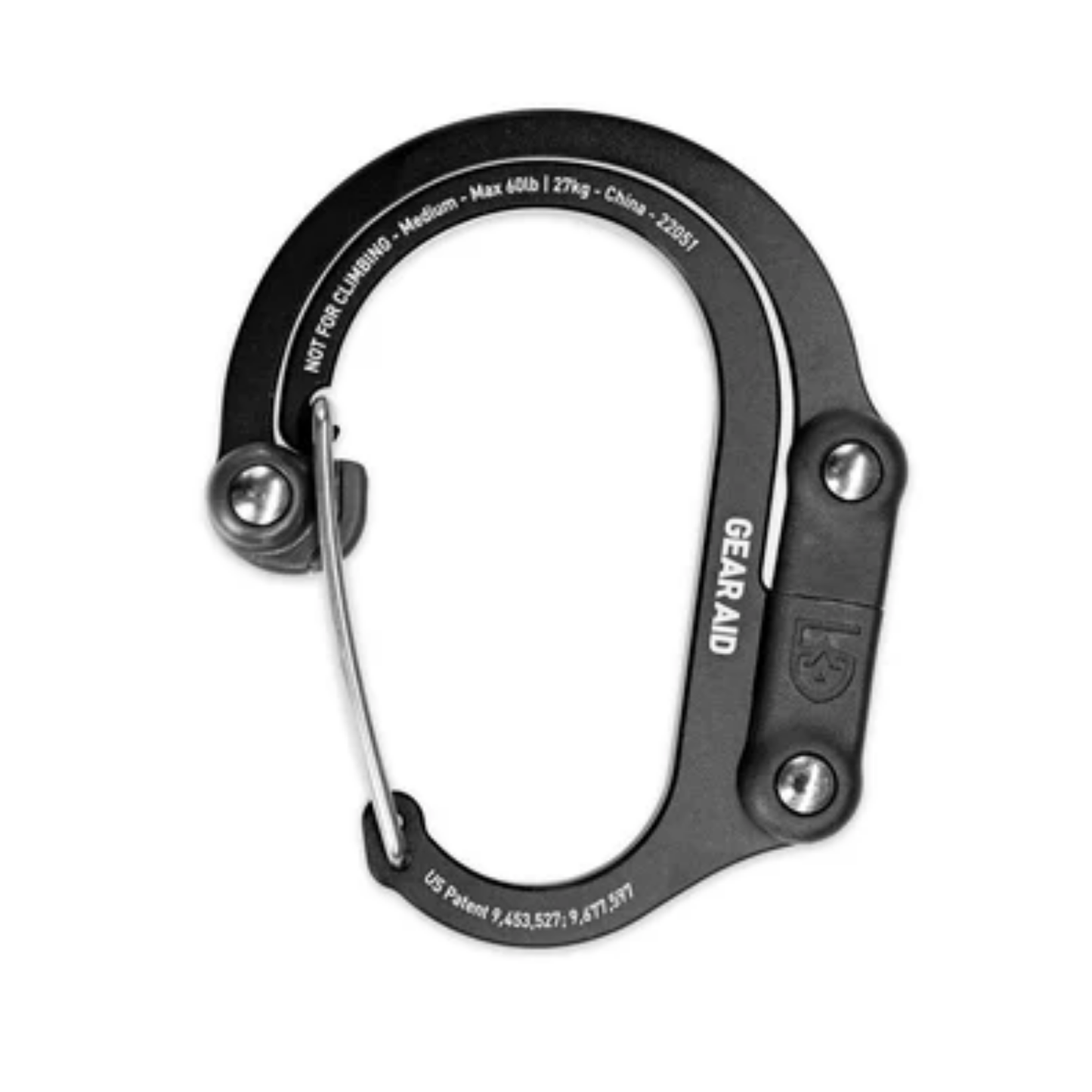 HEROCLIP Carabiner Clip and Hook for Camping, Backpack and Garage by Gear Aid (MEDIUM)