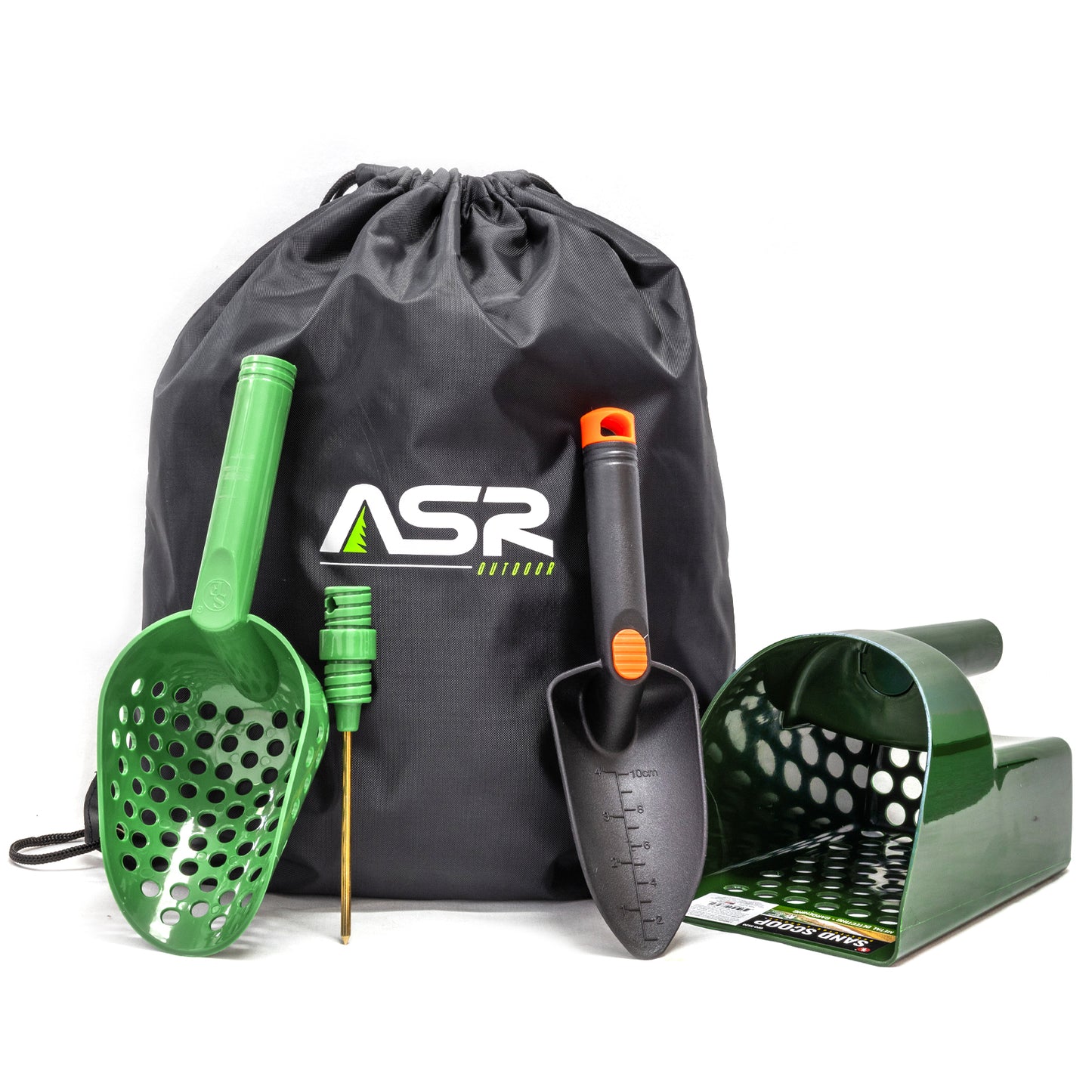 5pc Metal Detecting Tools Kit with Drawstring Backpack (3 Colors)