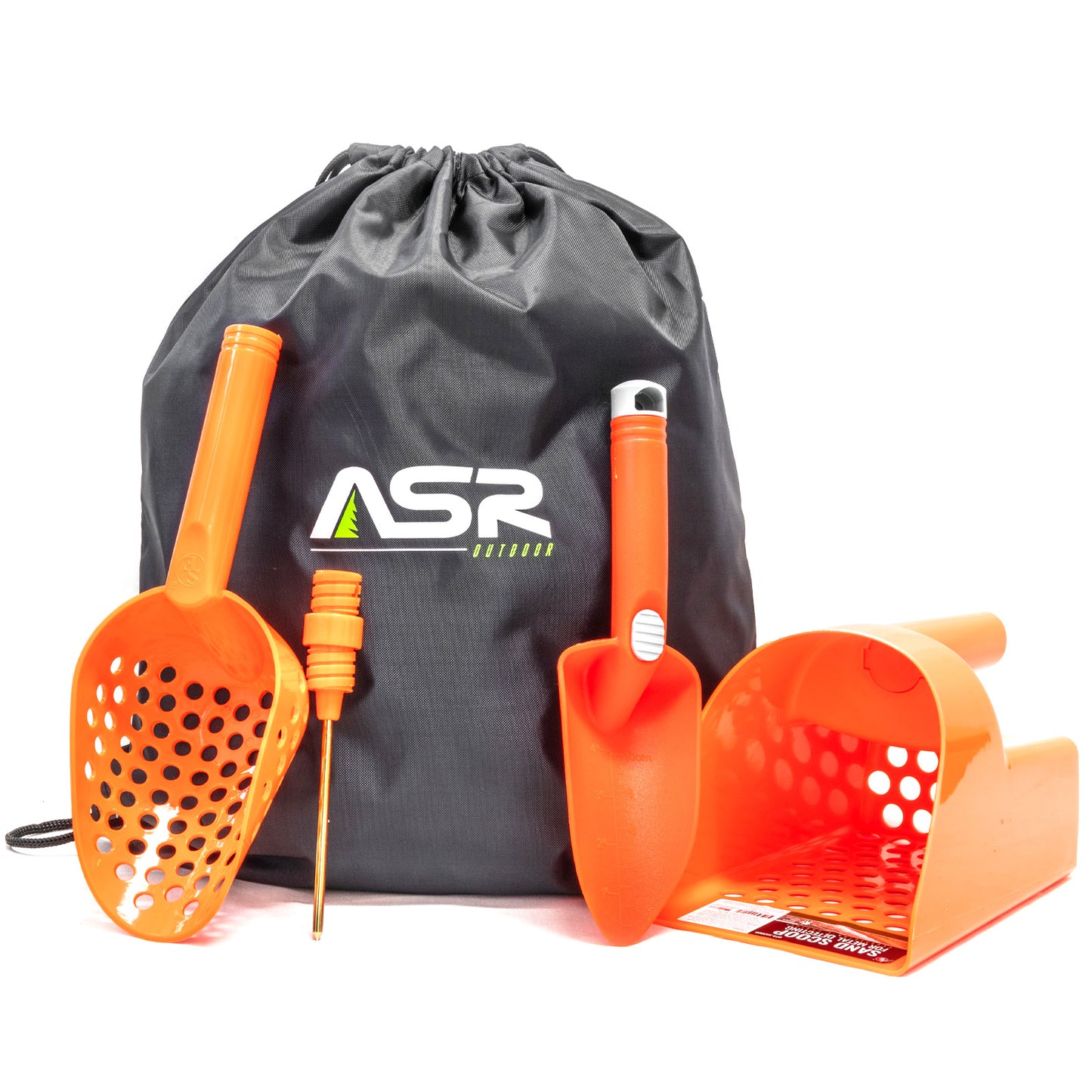 5pc Metal Detecting Tools Kit with Drawstring Backpack (3 Colors)