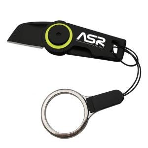 ASR Tactical 2.25 Inch Small Zipper Stainless Steel Folding Pocket Knife EDC Gear Survival Tools, Titanium Grey