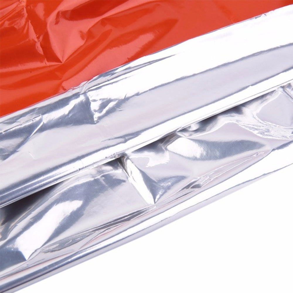 Reusable Thermal Mylar Emergency Blanket Sleeping Bag Bivvy Sack 40um Thickness