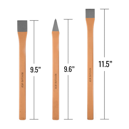 size chart of chisel set