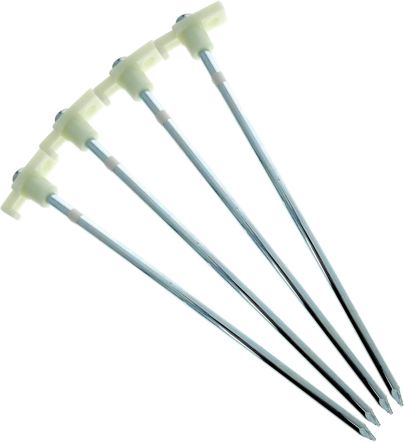 Heavy Duty Galvanized Carbon Steel Tent Stakes 11 Inch – Camping Ground Anchors for Tents Tarps Canopies (3 Colors, Assorted Pack Sizes)