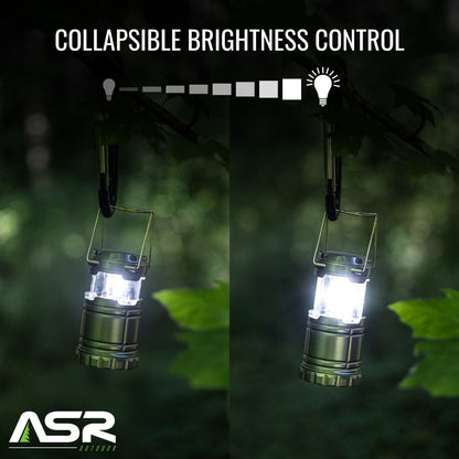 3pc Collapsible Camping Lantern, Assorted Colors