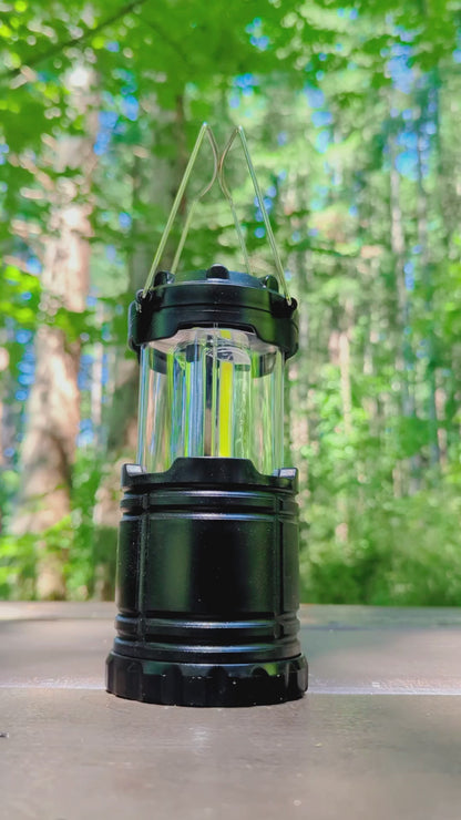 3pc Collapsible Camping Lantern, Assorted Colors product video