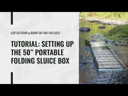 50 Inch Aluminum Folding Gold Sluice Box Prospecting Equipment product video