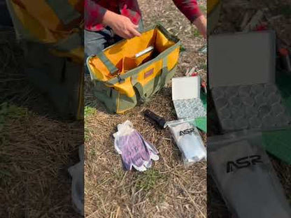 21pc Geology Rock Hounding Kit with Mining Tools and Deluxe Carry Bag product video