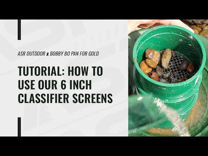 Small Stackable 6 Inch Classifier Screen Sifting Sieves, Assorted Stainless Steel Mesh Sizes product video