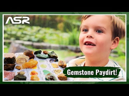 5LB Genuine Rough Gemstone Paydirt Bags, Rocks and Minerals Collection, Sift, Sort and Find Treasure product video