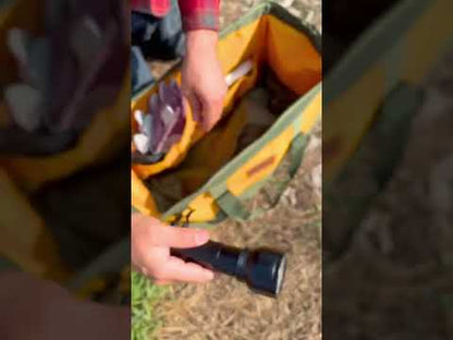 21pc Geology Rock Hounding Kit with Mining Tools and Deluxe Carry Bag product video